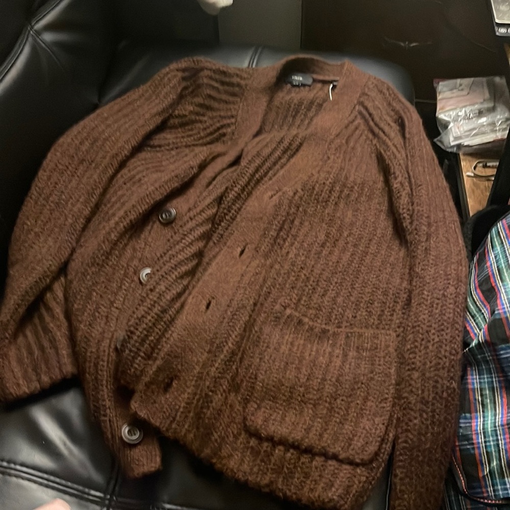 Vince cardigan size extra large brown lovely condition